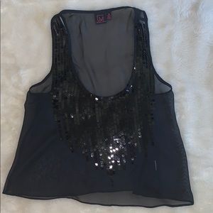 Sequin crop top